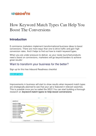 How Keyword Match Types Can Help You Boost The Conversions