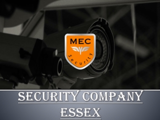 Security Company Essex