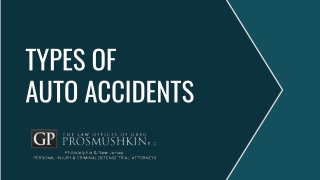 TYPES OF AUTO ACCIDENTS