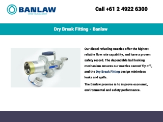 Dry Break Fitting – Banlaw