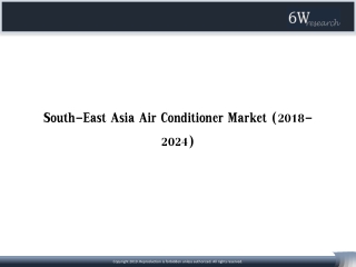 South-East Asia Air Conditioner Market (Room, Window & Ducted) | Outlook Report (2018-24)