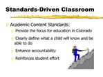 Standards-Driven Classroom