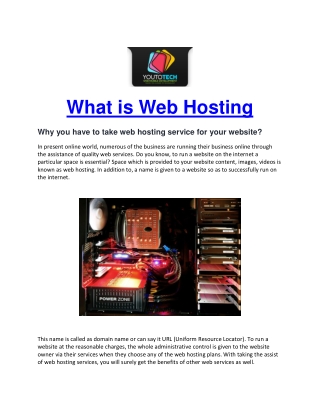 Website hosting ludhiana (Youtotech Web Mobile Development)