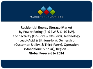 Residential Energy Storage Market worth $17.5 billion by 2024