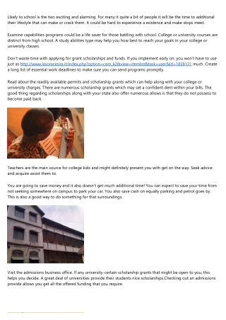 Make The Most Of Your College Knowledge About These Suggestions