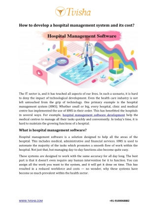 Hospital Management Software Development
