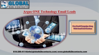 Argus ONE Technology Email Leads