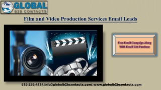 Film and Video Production Services Email Leads