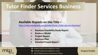 Tutor Finder Business Service