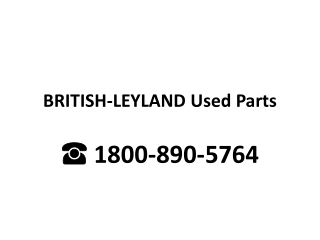 Buy Online BRITISH-LEYLAND Used Auto Parts