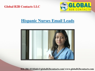 Hispanic Nurses Email Leads