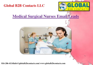 Medical Surgical Nurses Email Leads