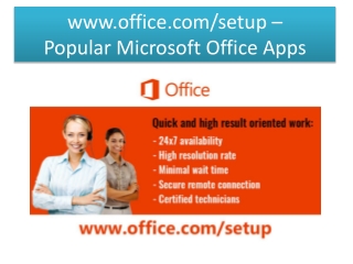 office.com/setup | Install Popular Microsoft Office Apps Office 365 or 2019