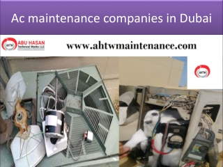 Ac maintenance companies in Dubai