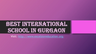 Best international school in Gurgaon