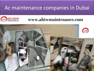 Ac maintenance companies in dubai