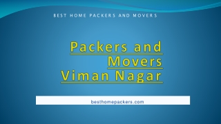 Packers and Movers Viman Nagar