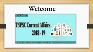 TNPSC Current Affairs 2019 Download the Tamil Nadu PSC GK Pdf