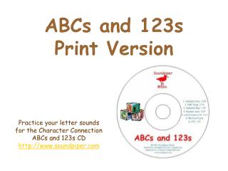 ABCs and 123s Print Version