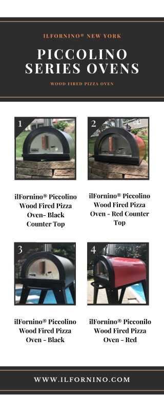 ilFornino Piccolino Series Wood Fired Pizza Oven