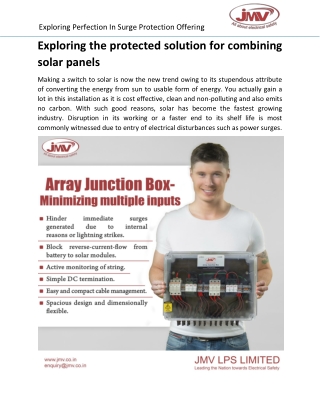 Exploring the protected solution for combining solar panels