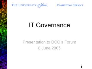 IT Governance