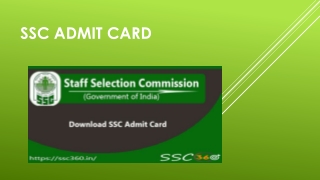 Download Latest SSC Admit Card 2018- Upcoming Admit Card of SSC Examination