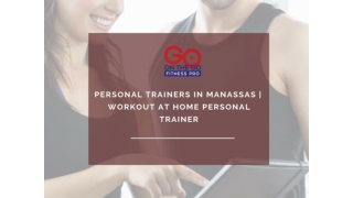 Personal Trainers in Manassas | Workout at Home Personal Trainer