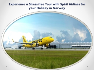 Experience a Stress-free Tour with Spirit Airlines for your Holiday in Norway