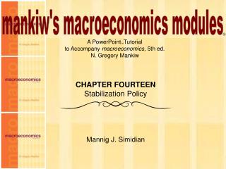 mankiw's macroeconomics modules
