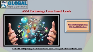 ASM Technology Users Email Leads