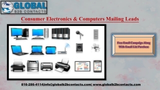 Consumer Electronics & Computers Mailing Leads