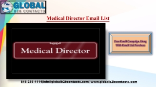 Medical Director Email Leads