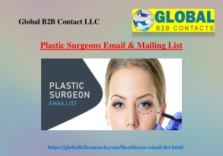 Plastic Surgeons Email & Mailing List