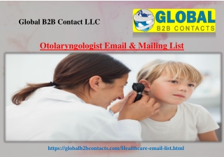 Otolaryngologist Email & Mailing List