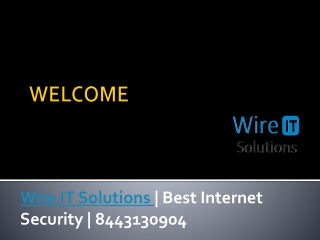 Wire IT Solutions | 8443130904 | Best Internet Security