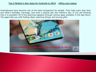 Top 5 Mother’s Day Apps for Android in 2019