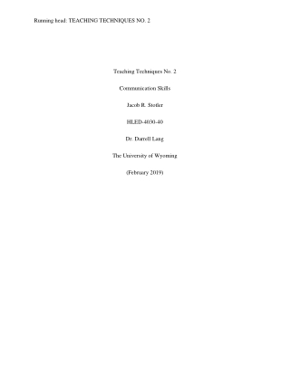 Teaching Communication Skills by clinical interviewing and feedback assessment (drug use prevention teaching technique)