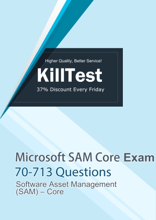 Free 70-713 Microsoft SAM Core Q&As V9.02 | Killtest