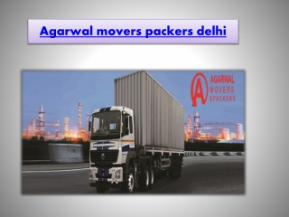 Agarwal movers packers delhi