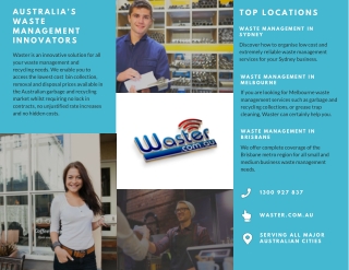 Waster AU Brochure