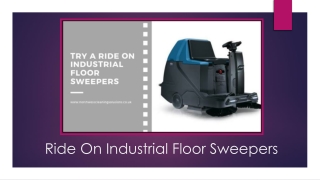 Advantages Of Choosing A Ride On Industrial Floor Sweepers