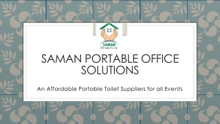 Portable Toilet Suppliers and Manufacturers in Bangalore India