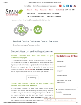 List of Companies using Zendesk