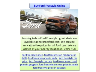 Buy Ford Freestyle Online