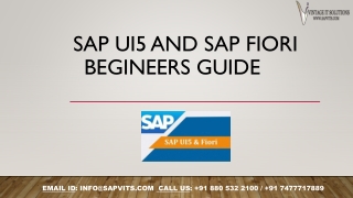 SAPUI5 PPT | SAP UI5 Training Material