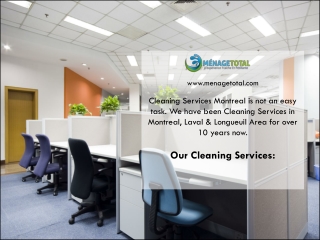 Menage Total Cleaning Services Montreal -514-654-4988