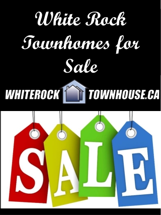 White Rock Townhomes for Sale