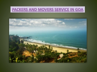 Packers Movers service in goa
