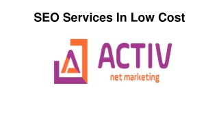 SEO Services In Low Cost